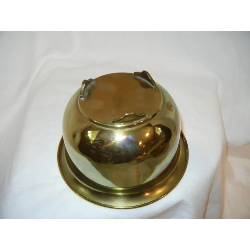 Brass Bowl Vintage Mid‎ Century table piece centerpiece planter catchall